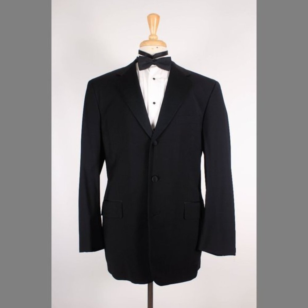 Like New! Brooks Brothers 41R Black Tuxedo Jacket P088